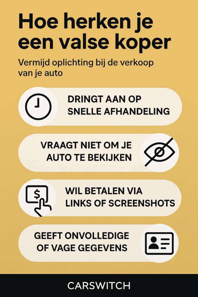 Verkopers opgelet: nieuwe vorm van fraude duikt op bij autoverkoop