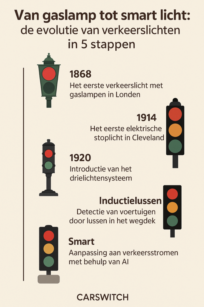 De geschiedenis en ontwikkeling van verkeerslichten: van gaslamp tot slimme technologie