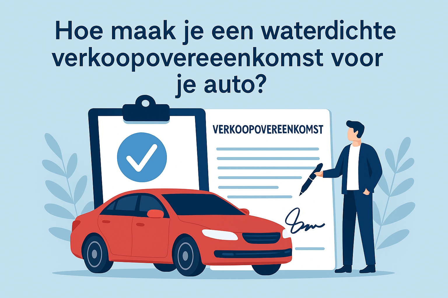 Hoe Maak je een Waterdichte Verkoopovereenkomst voor je Auto? | Car-Switch