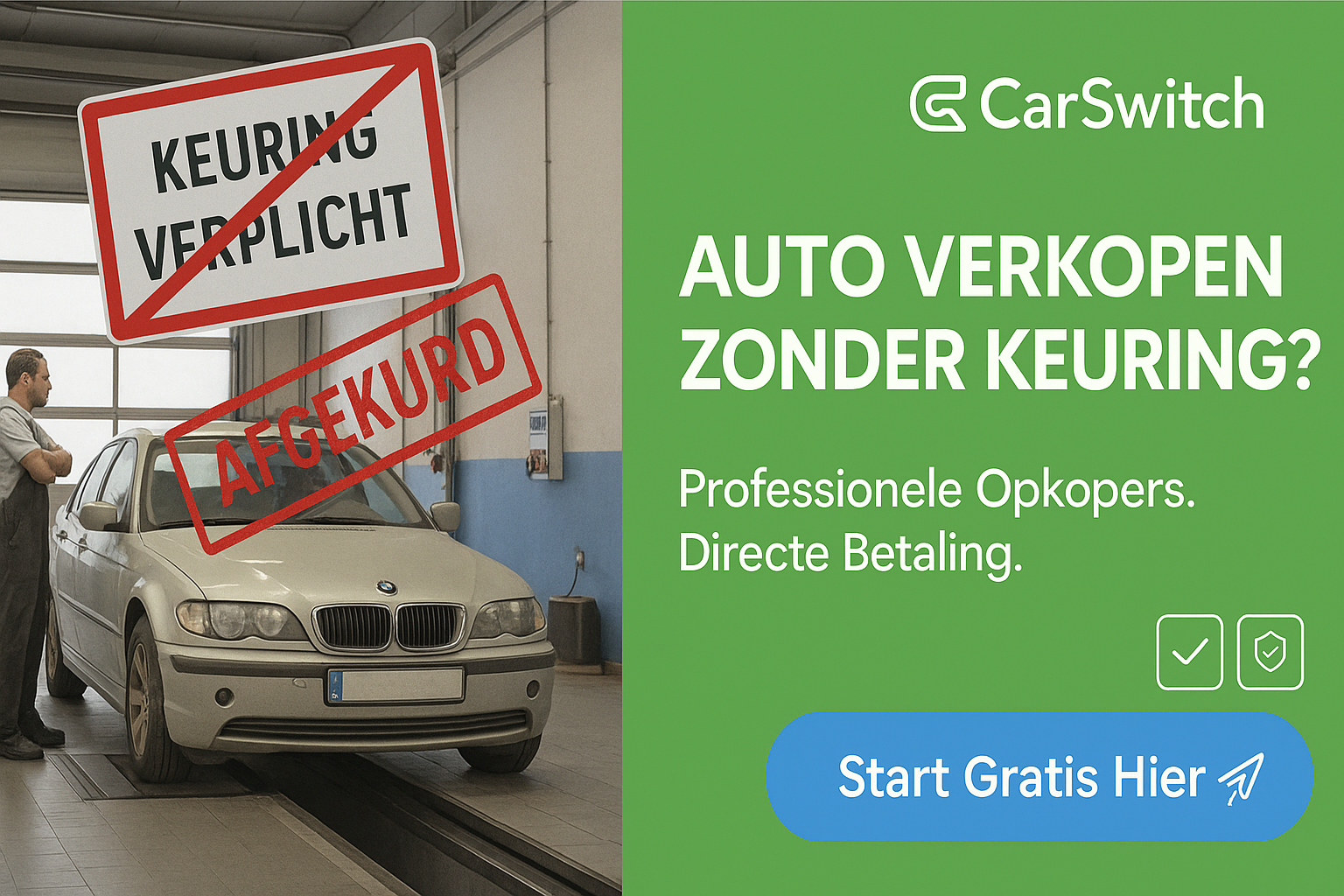 Auto Verkopen Zonder Keuring (België) | 100% Legaal, Zonder CT & Met Instant Betaling – CarSwitch