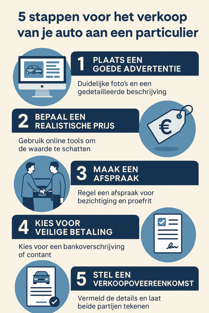 De juiste reflexen om je auto aan een particulier te verkopen: advertentie, afspraak en betaling