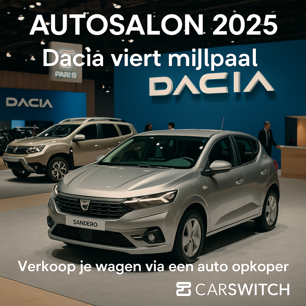 Autosalon 2025: Dacia viert mijlpaal – tijd om jouw wagen te verkopen?