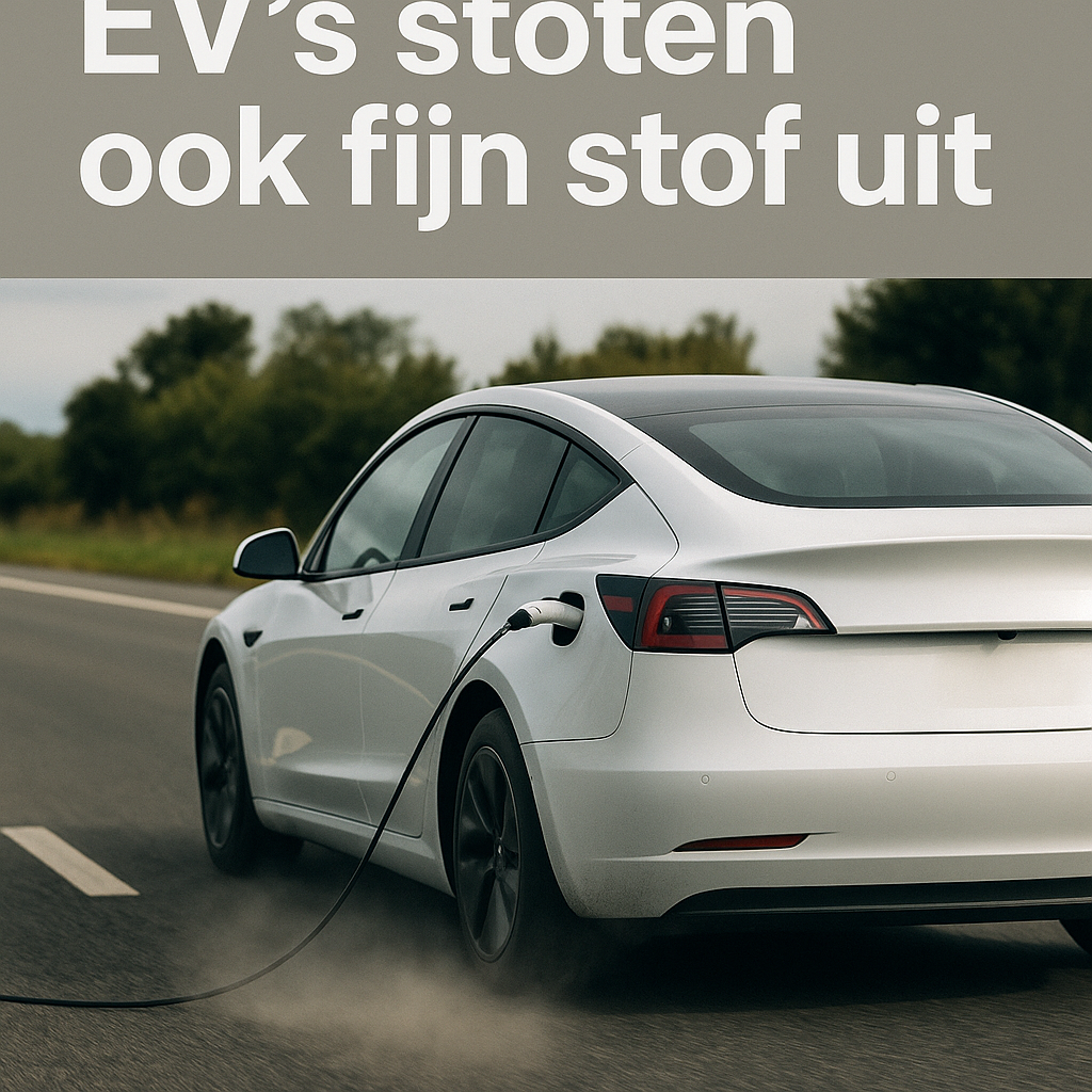 Elektrische wagens produceren evenveel fijn stof als benzinewagens