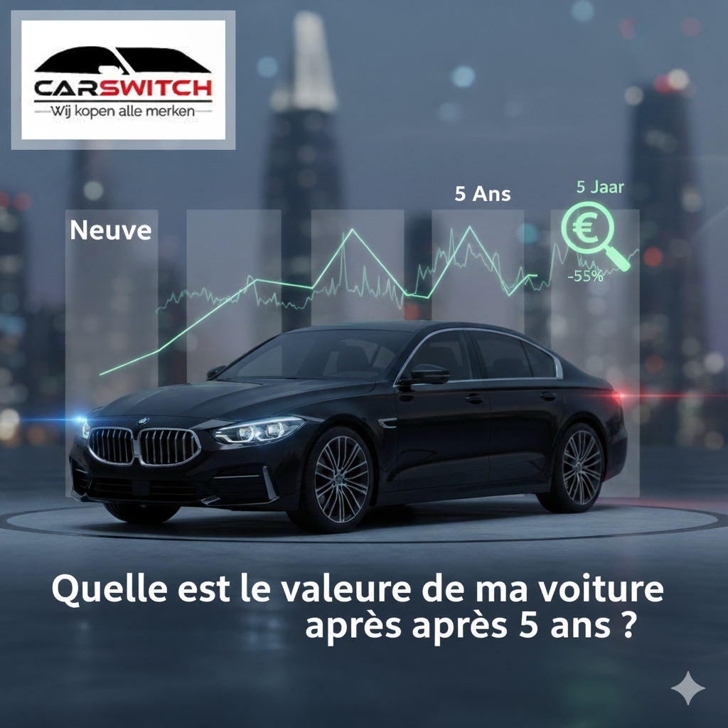 Combien vaut ma voiture après 5 ans ? Estimation & décote en Belgique | Carswitch
