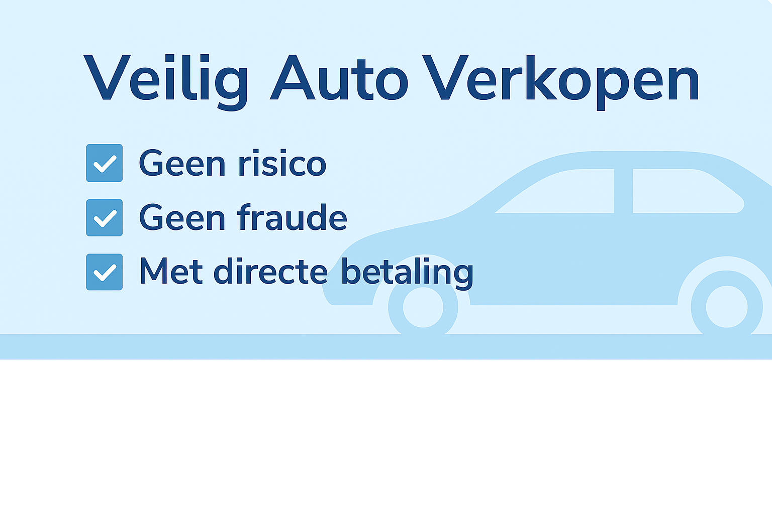 Veilig Auto Verkopen in België | Zonder Risico, Zonder Fraude & Met Directe Betaling