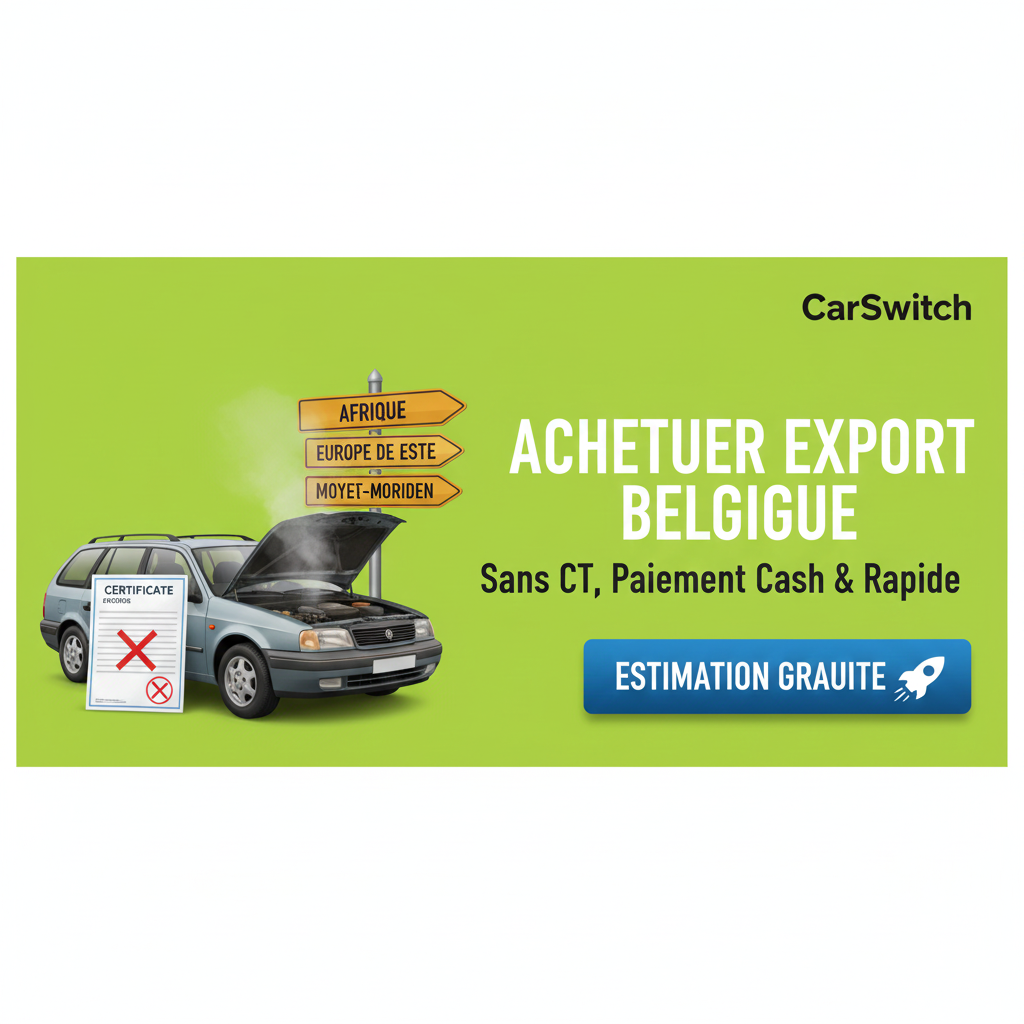Acheteur voiture export | Vendez sans contrôle technique – CarSwitch